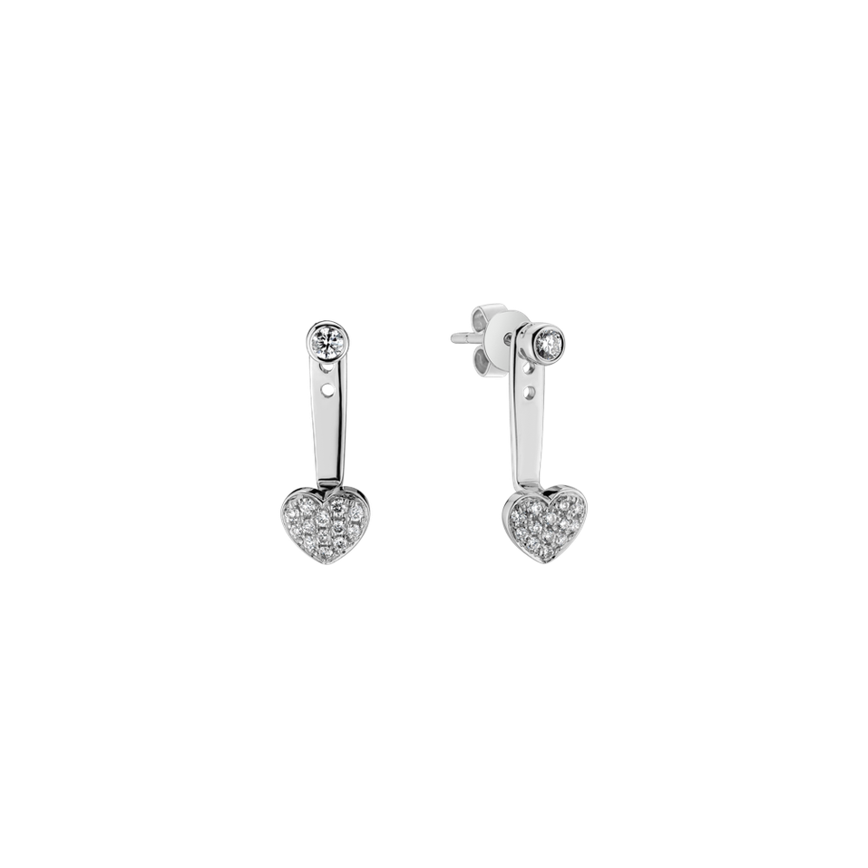 Diamond earrings Troubled Love