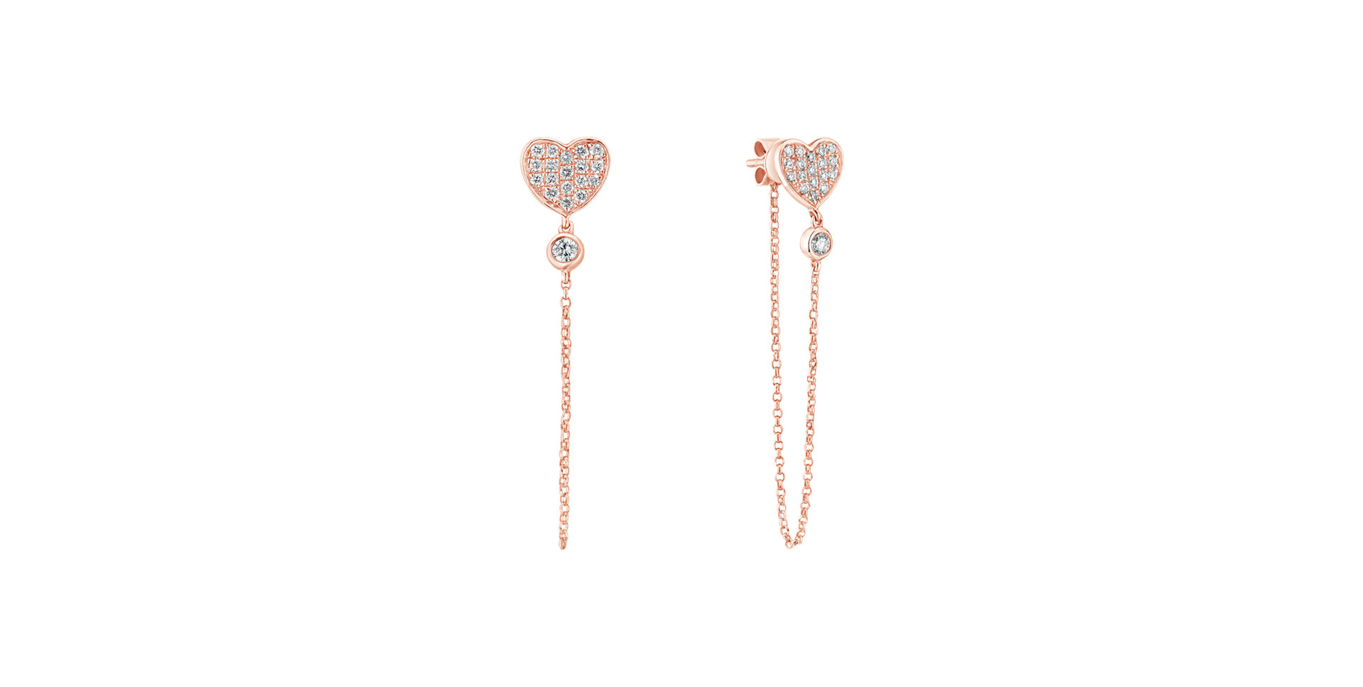 Diamond earrings Blush Romance