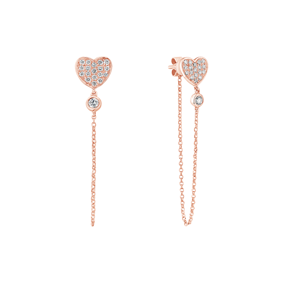 Diamond earrings Blush Romance