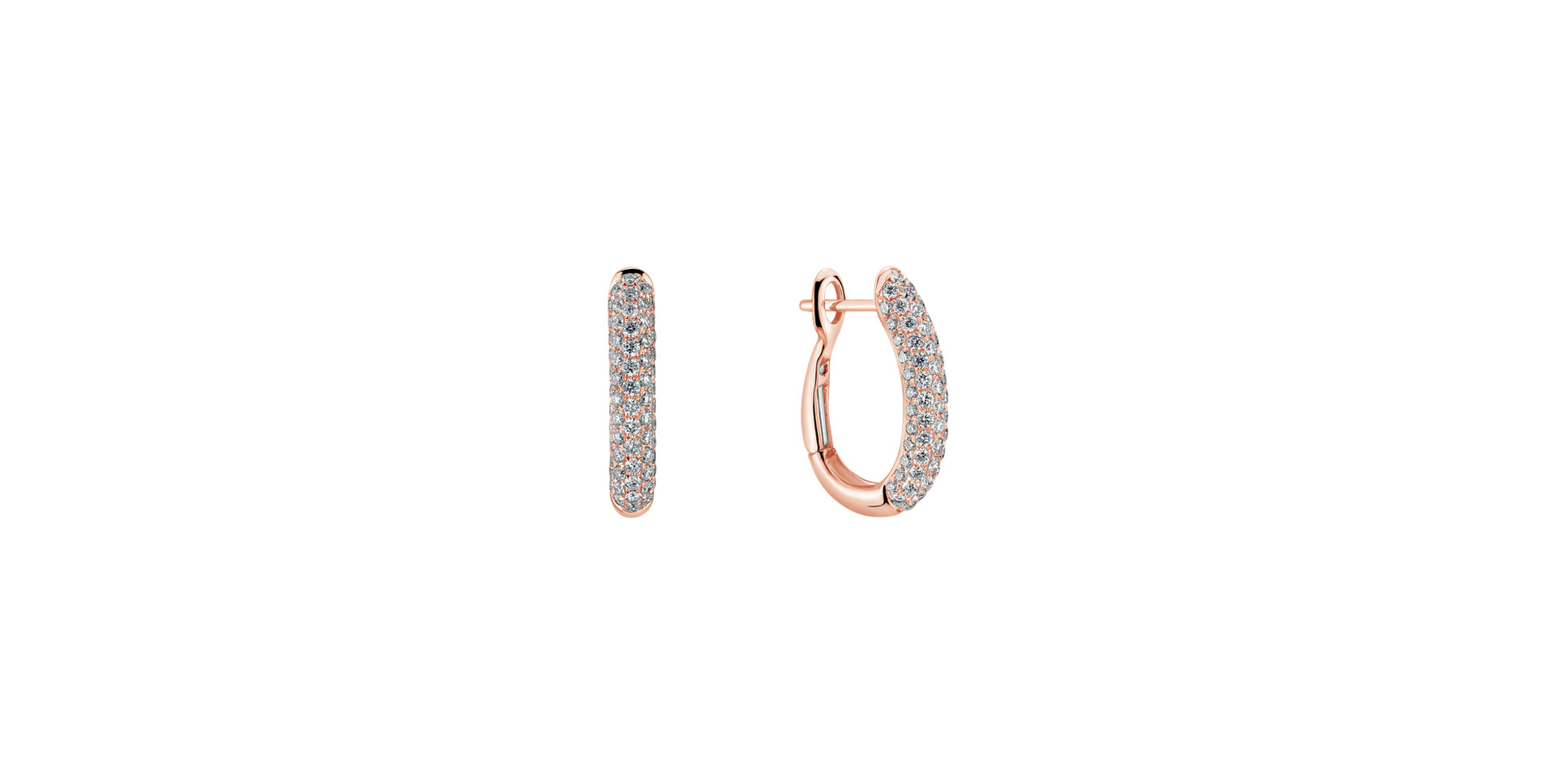 Diamond earrings Rose Temptation