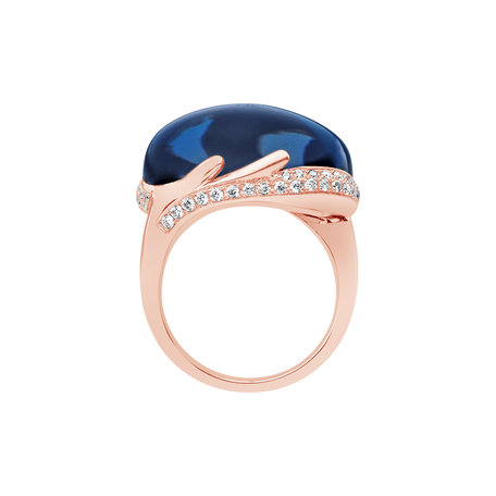 Diamond ring with Topaz Gem Miracle