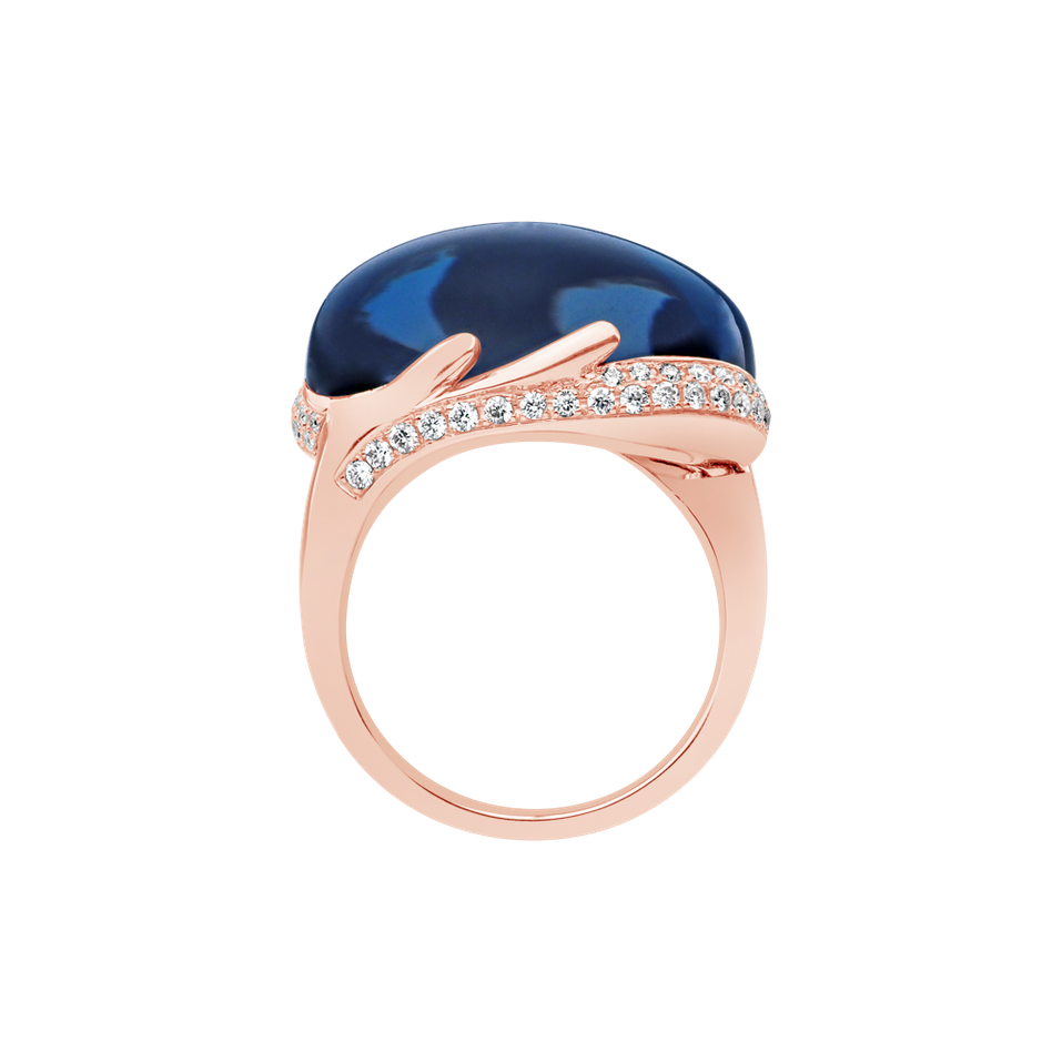 Diamond ring with Topaz Gem Miracle