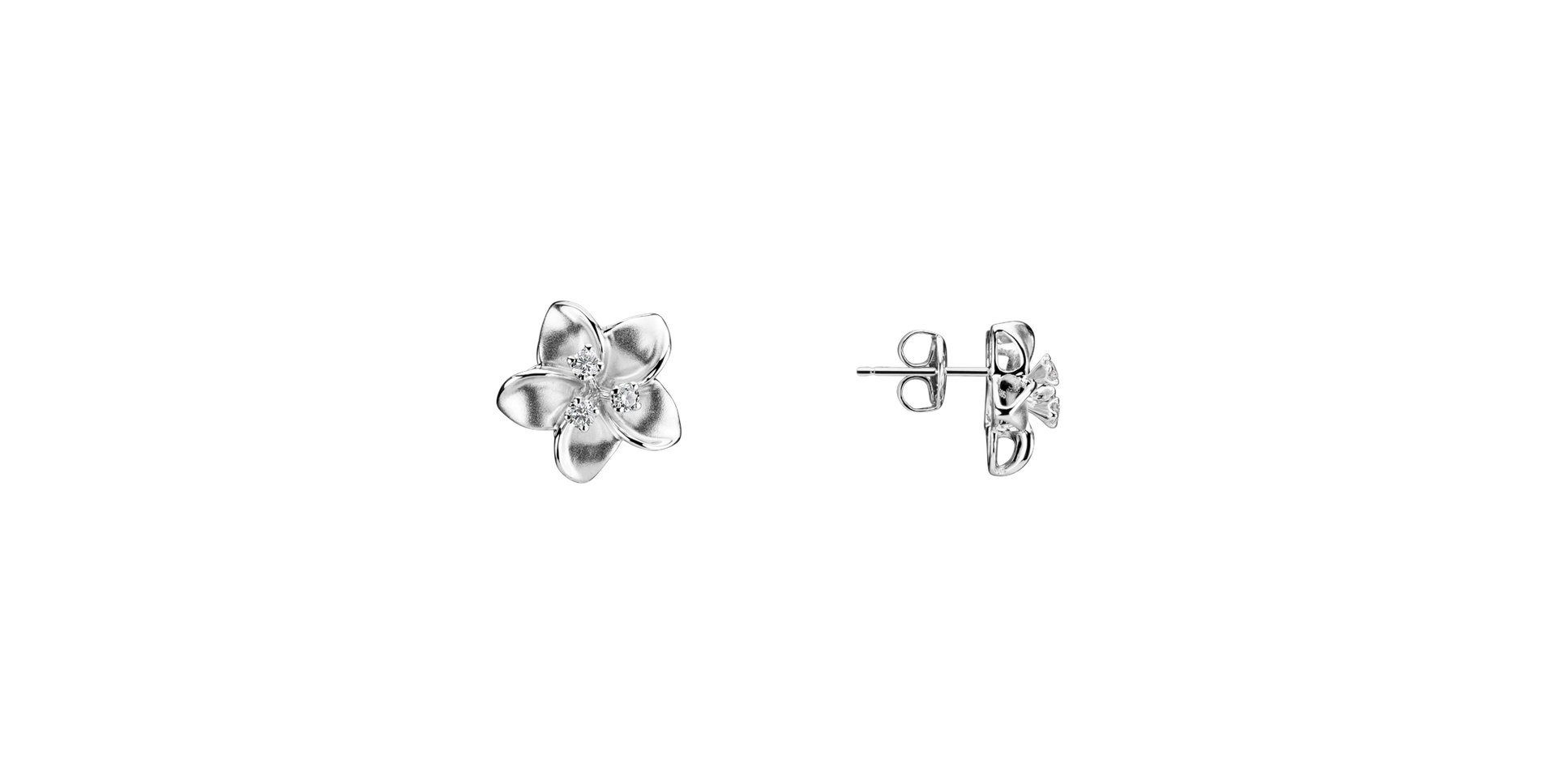 Diamond earrings Floweret
