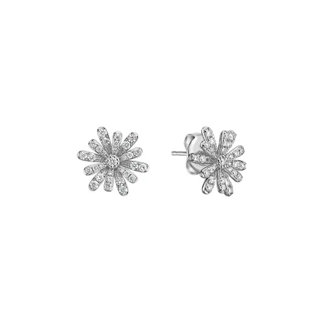 Diamond earrings Flower Flush