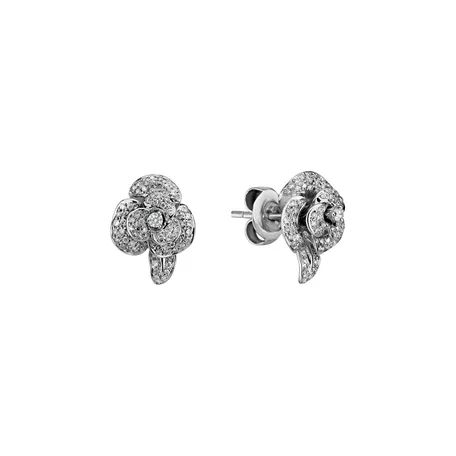 Diamond earrings Precious Rose