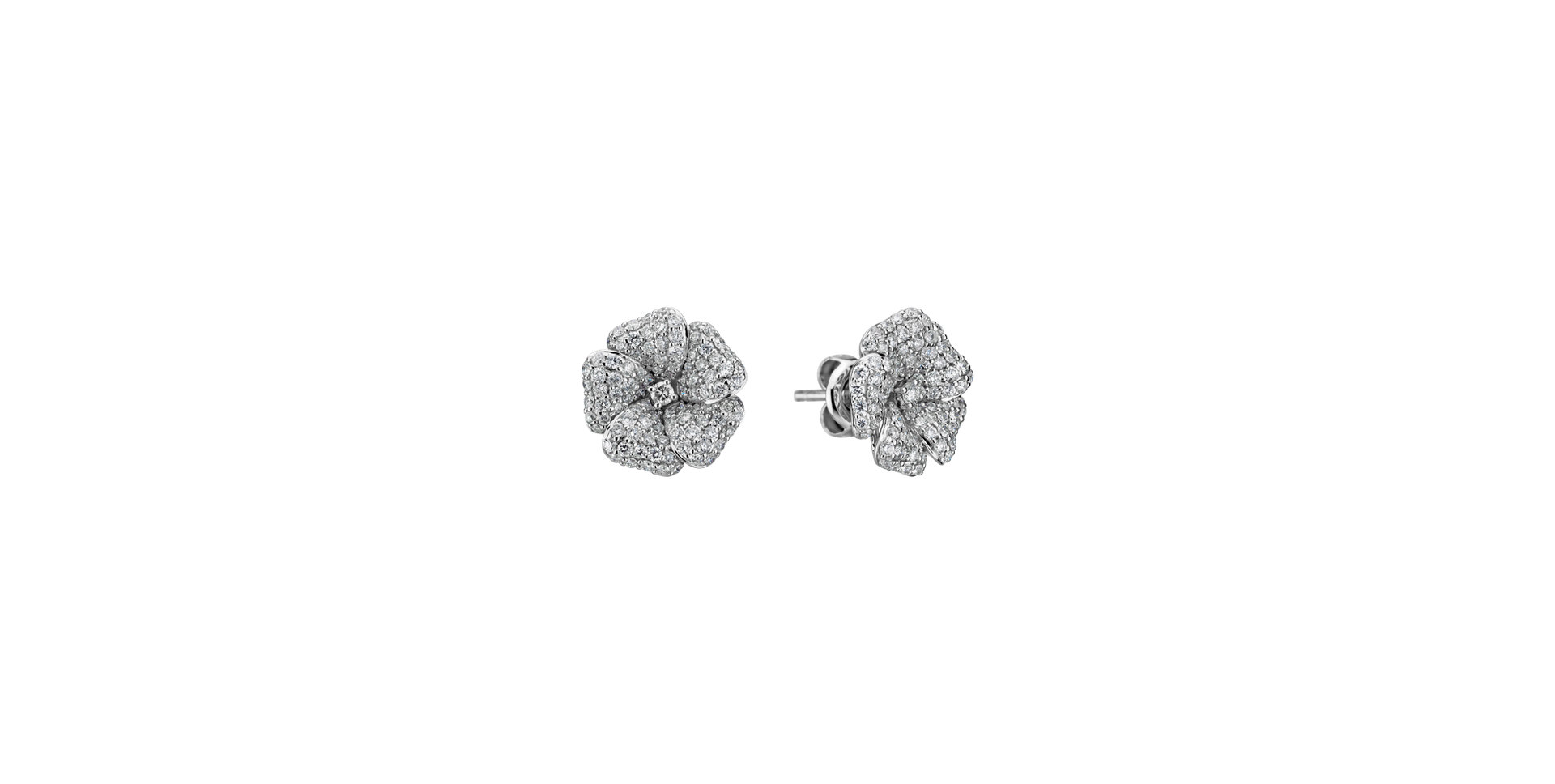 Diamond earrings Fun Flower