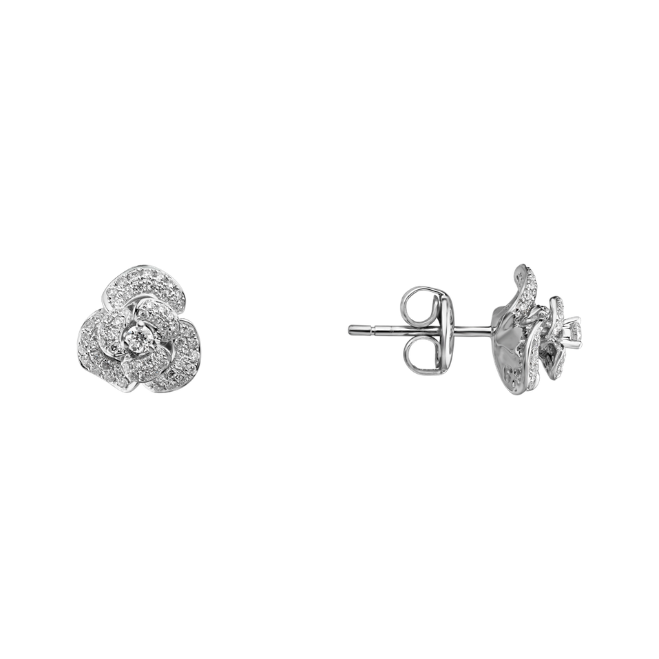 Diamond earrings Diamond Flower