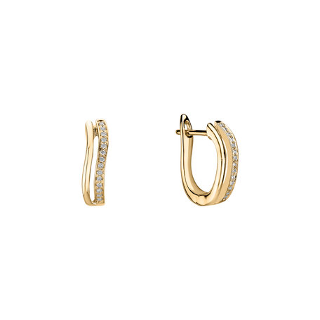 Diamond earrings Brilliant Waves