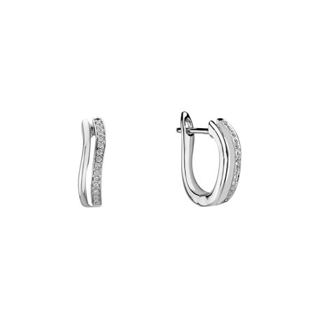 Diamond earrings Brilliant Waves