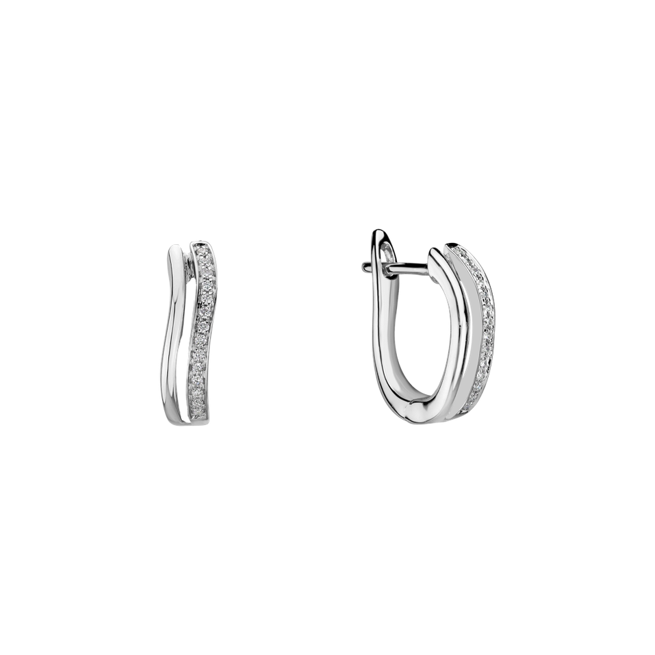 Diamond earrings Brilliant Waves