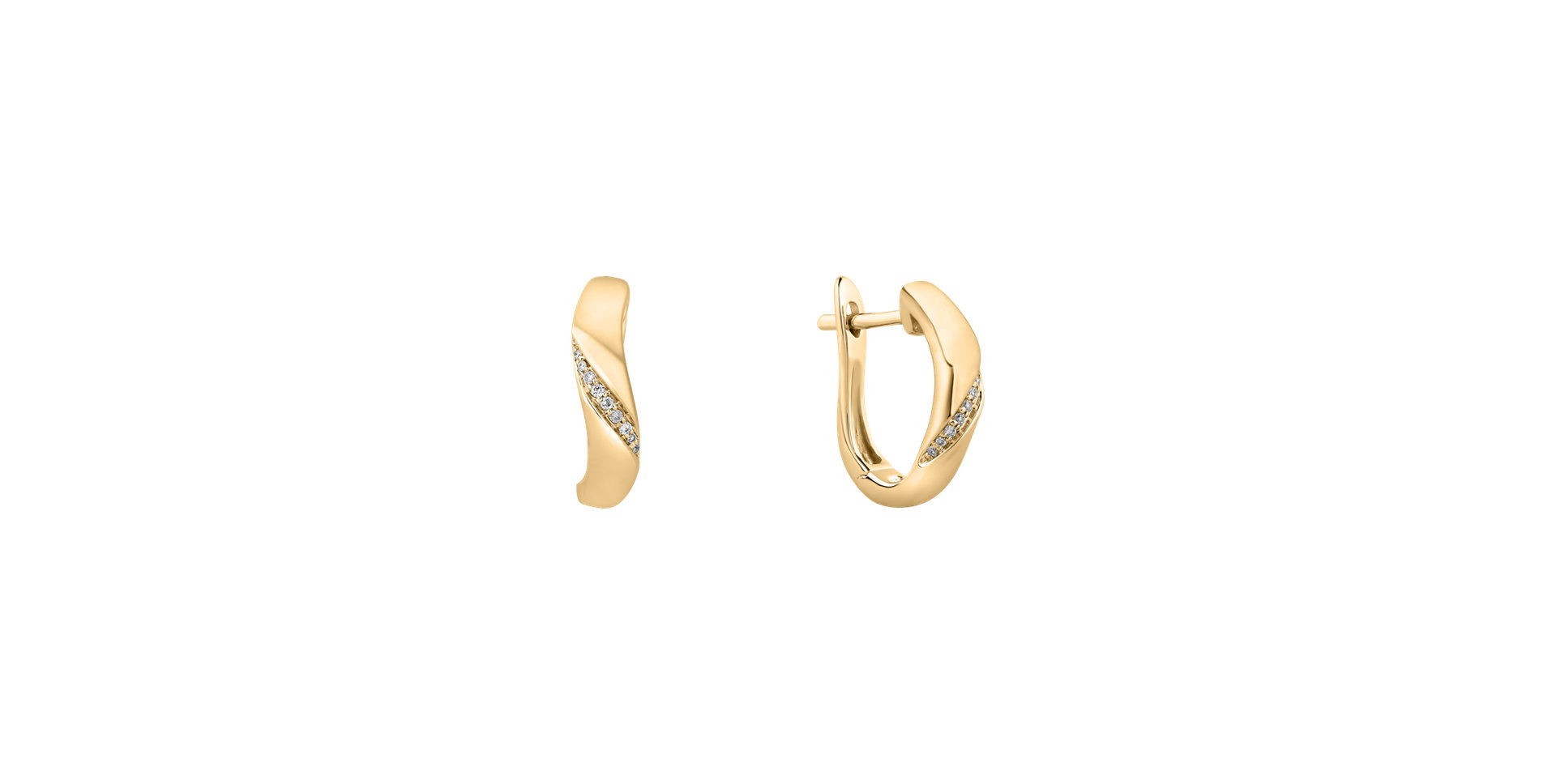 Diamond earrings Moon Ray