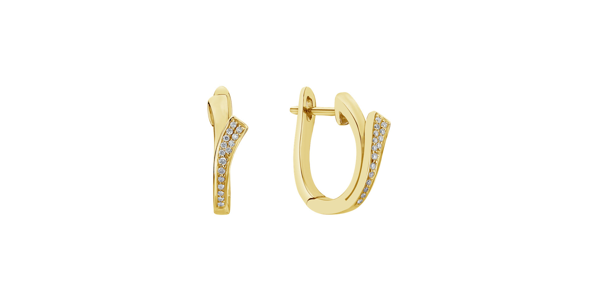 Diamond earrings Brilliant Wave