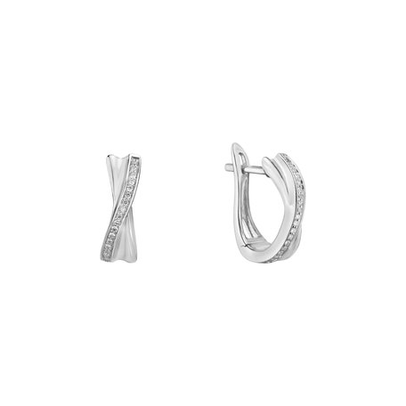 Diamond earrings Shiny Ribbon