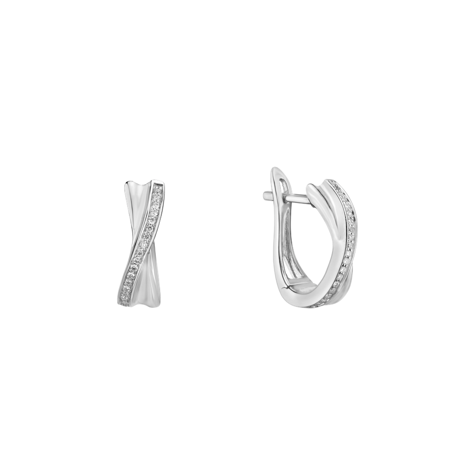 Diamond earrings Shiny Ribbon