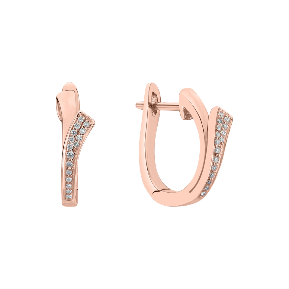 Diamond earrings Brilliant Wave