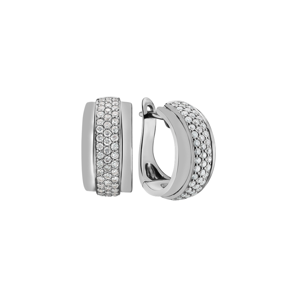 Diamond earrings Snowfire