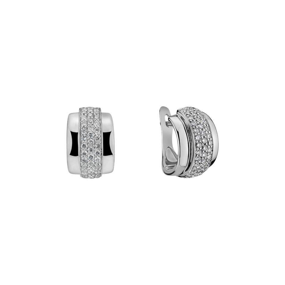 Diamond earrings Snowfire