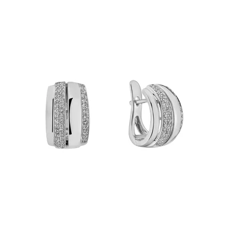 Diamond earrings Exquisite Feeling
