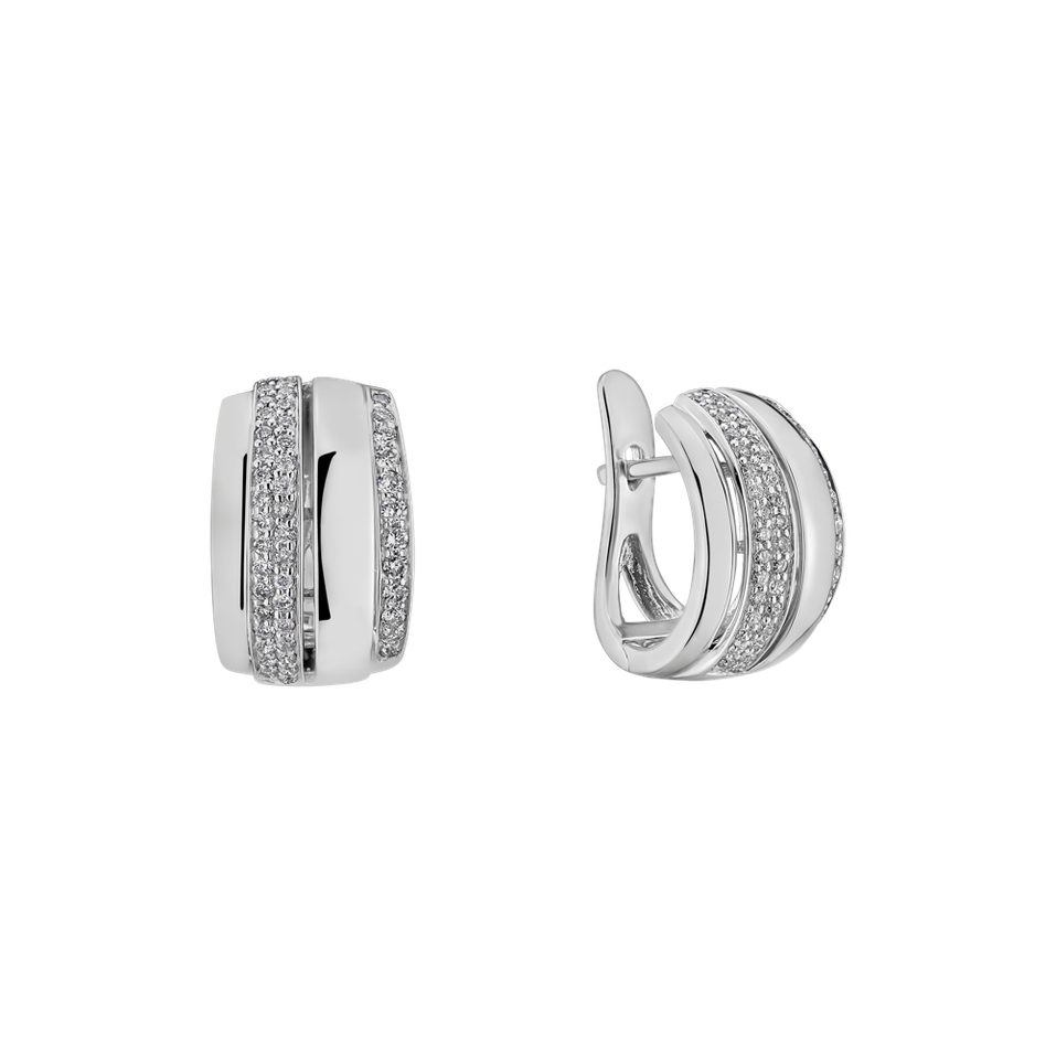 Diamond earrings Exquisite Feeling