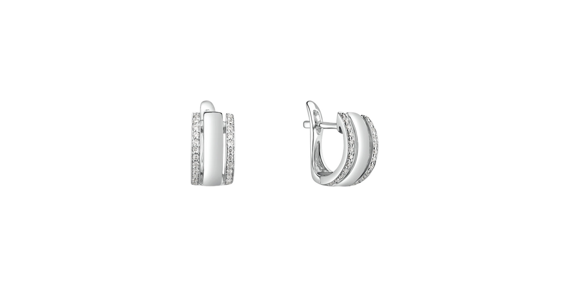 Diamond earrings Amazing Symetry