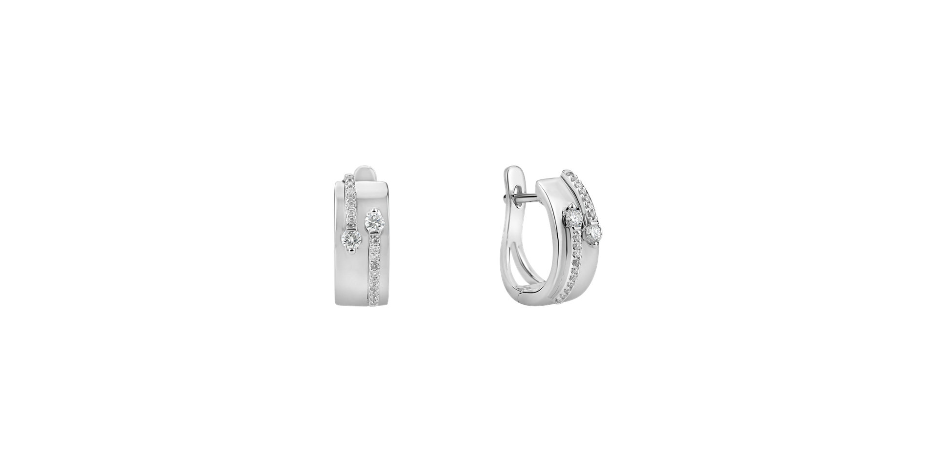 Diamond earrings Charming Labyrinth
