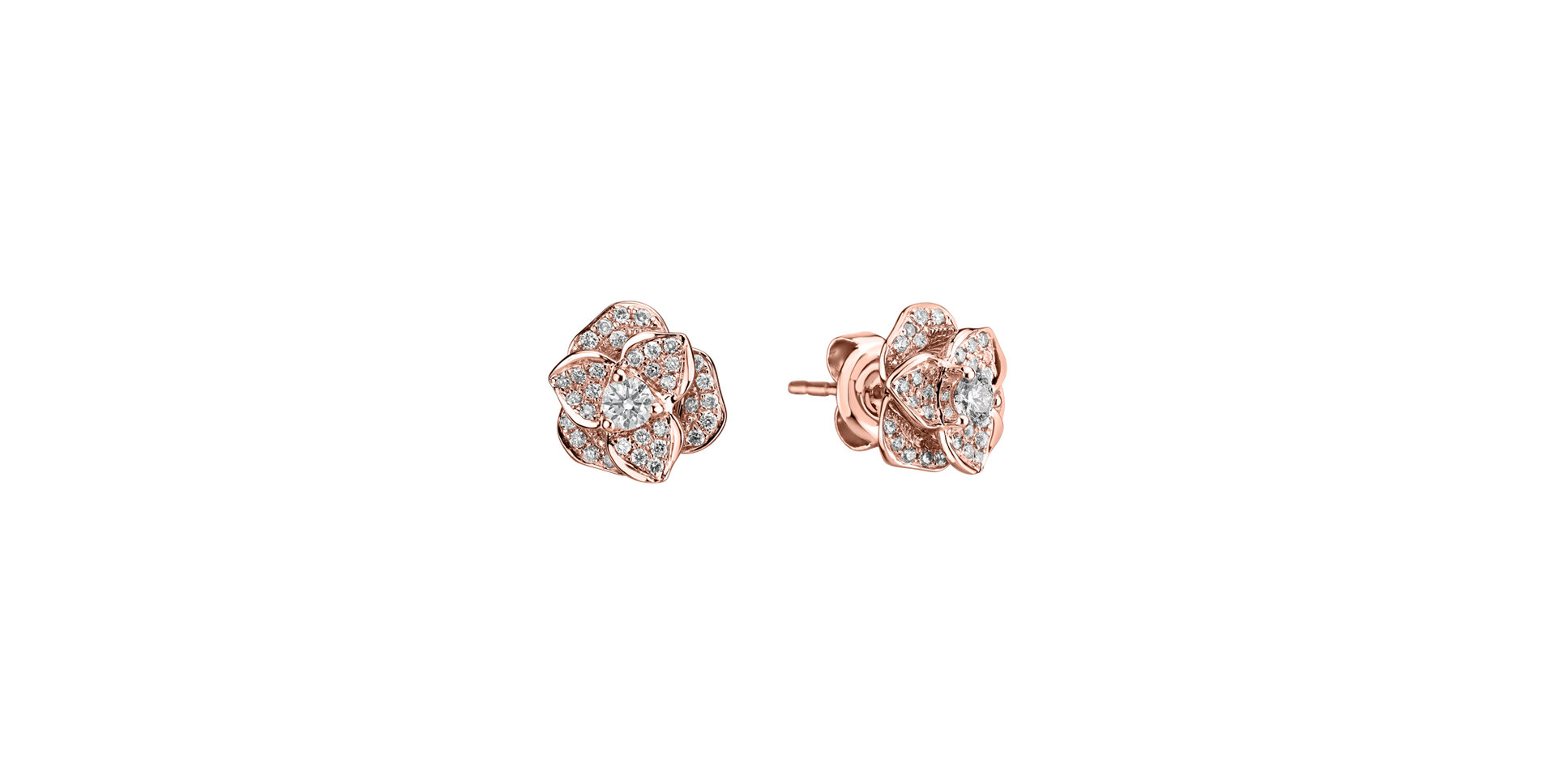 Diamond earrings Flower Wish