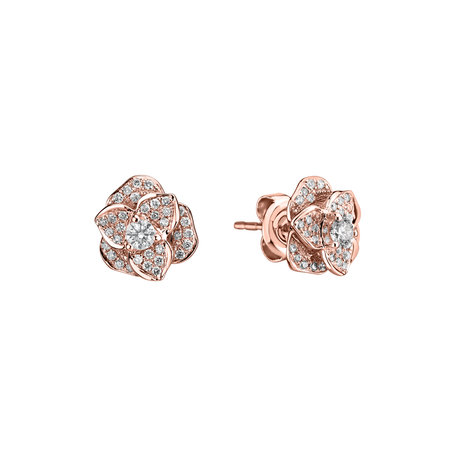 Diamond earrings Flower Wish