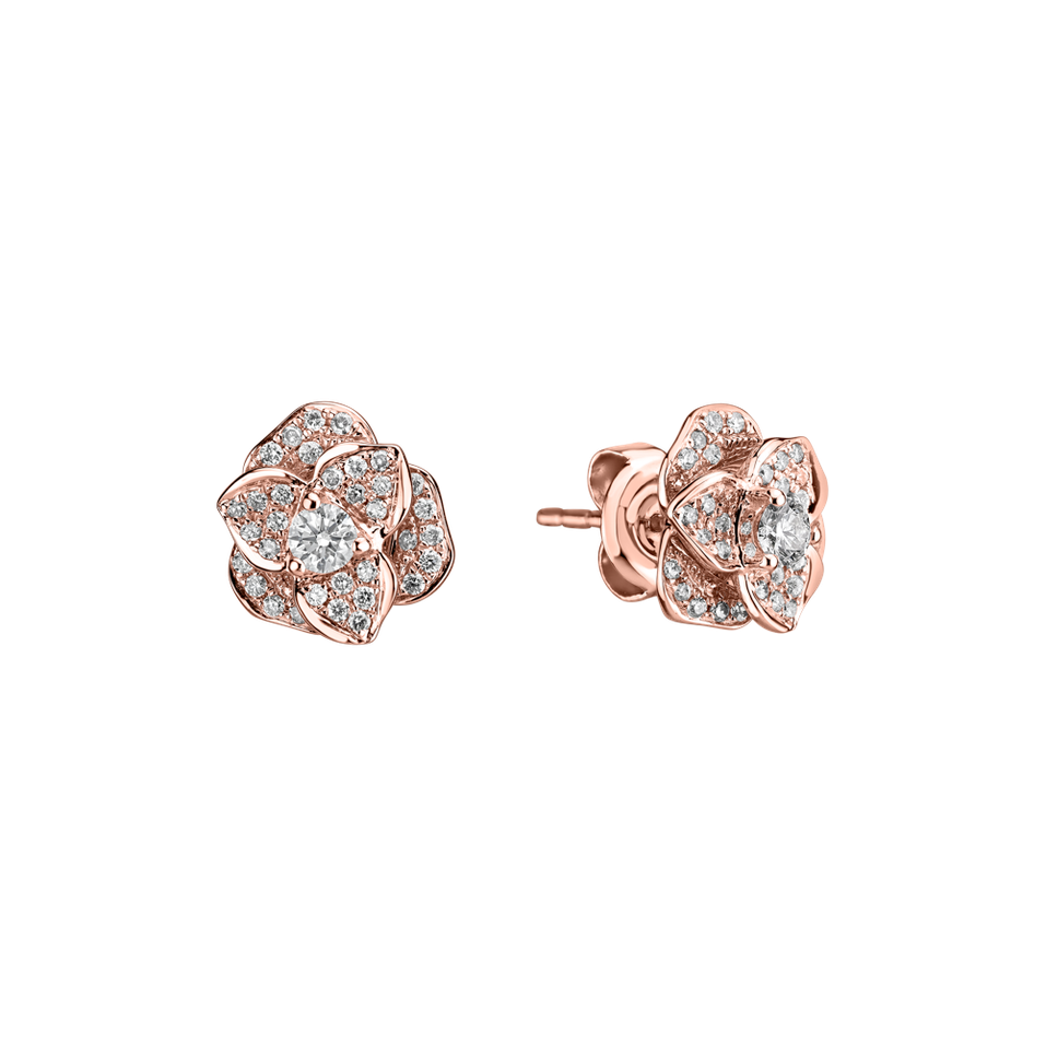 Diamond earrings Flower Wish