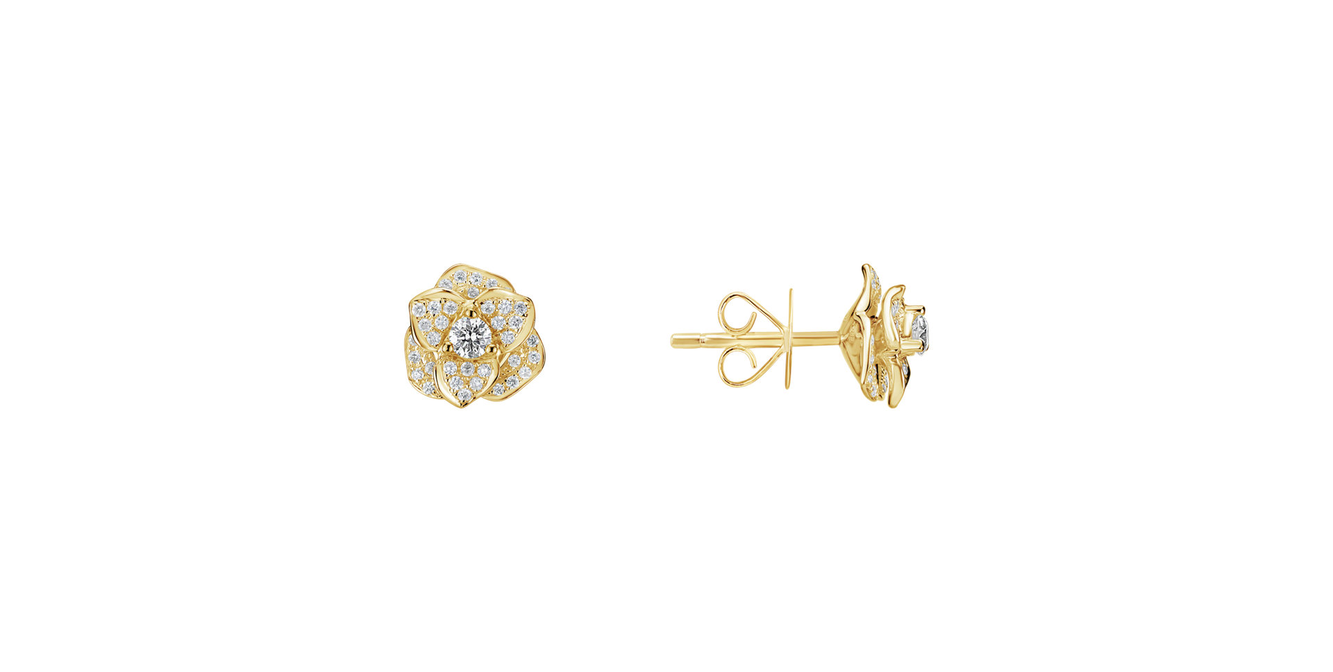 Diamond earrings Flower Wish