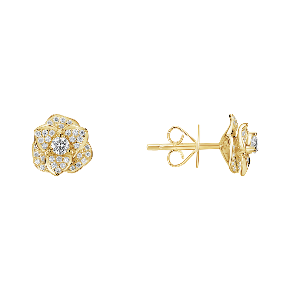 Diamond earrings Flower Wish