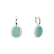 Diamond earrings with Chalcedony Rainbow Drop3