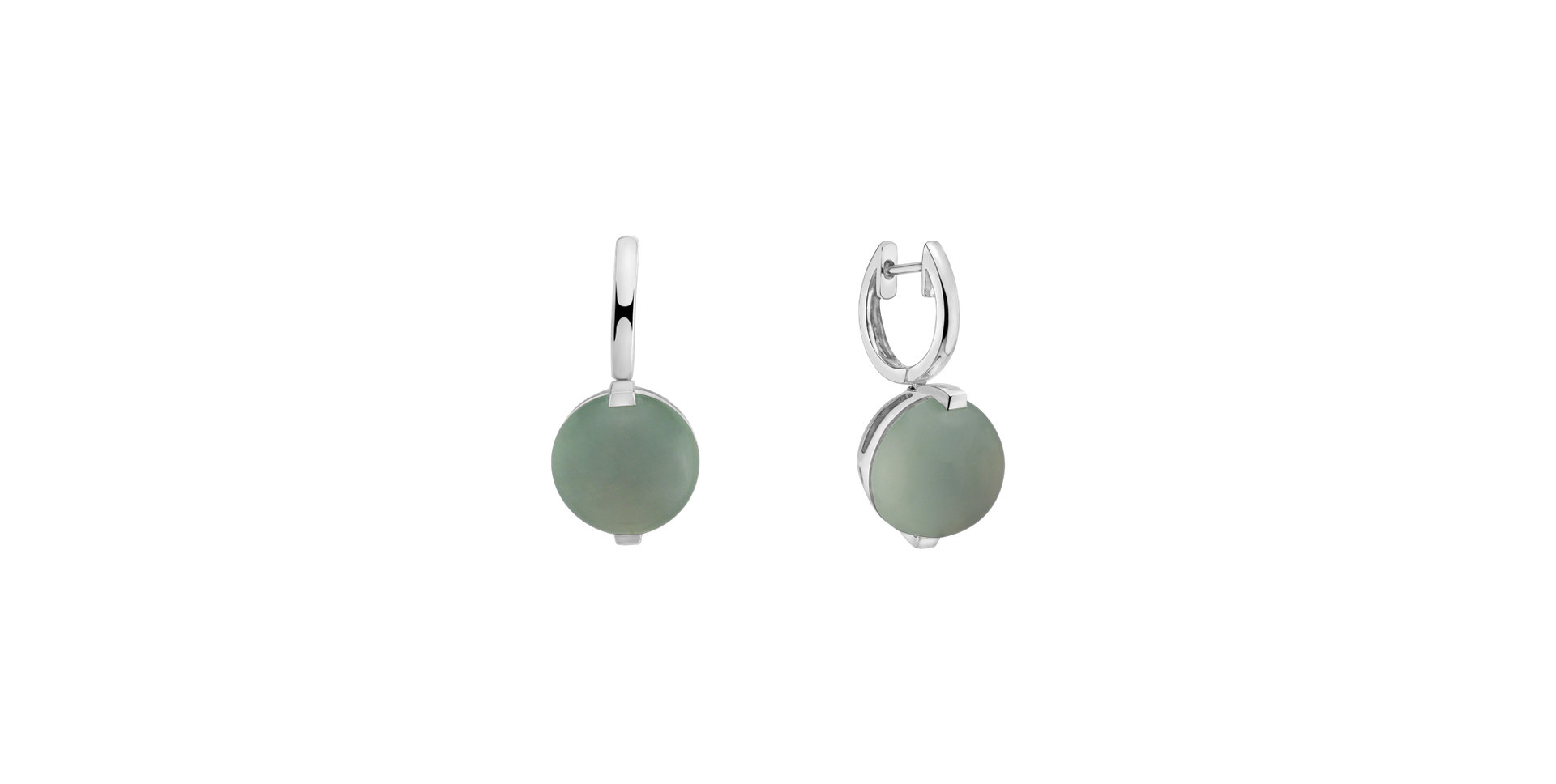 Earrings with Chalcedony Space Signature