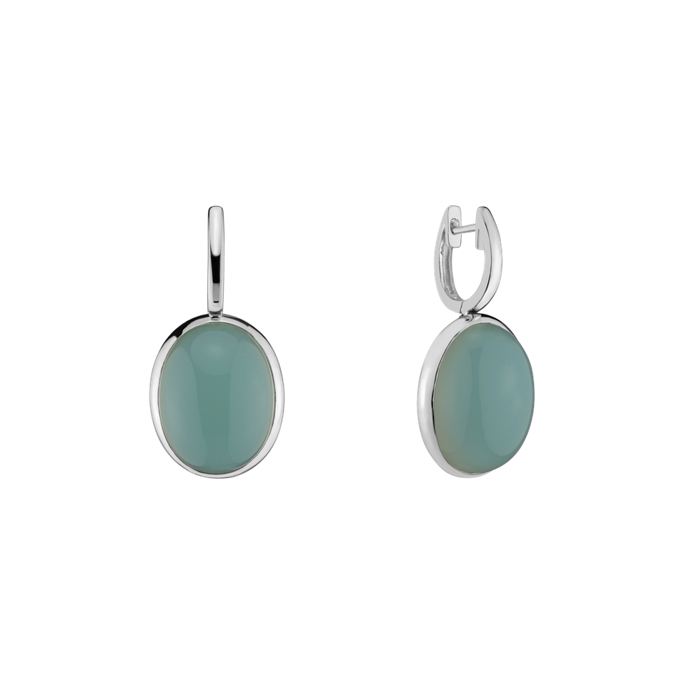 Earrings with Chalcedony Miracle Cosmos