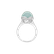 Diamond ring with Chalcedony Rainbow Princess3