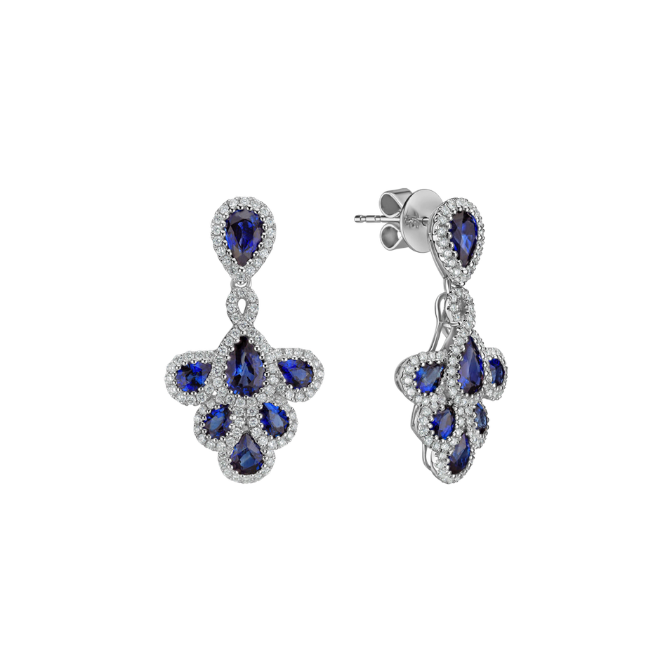 Diamond earrings and Sapphire Aristocrat Grace