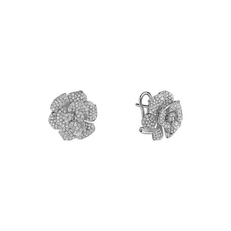 Diamond earrings Precious Petal