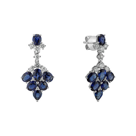 Diamond earrings and Sapphire Aristocrat Lure