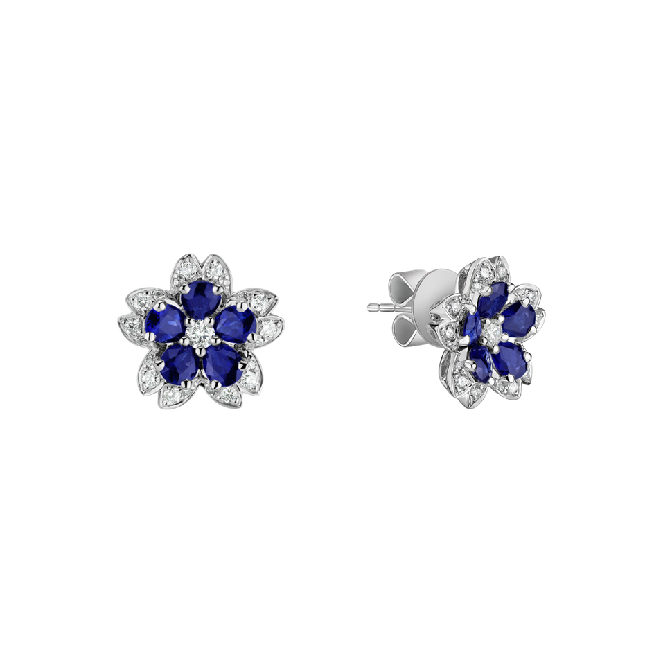 Diamond earrings and Sapphire Lovely Pleasure