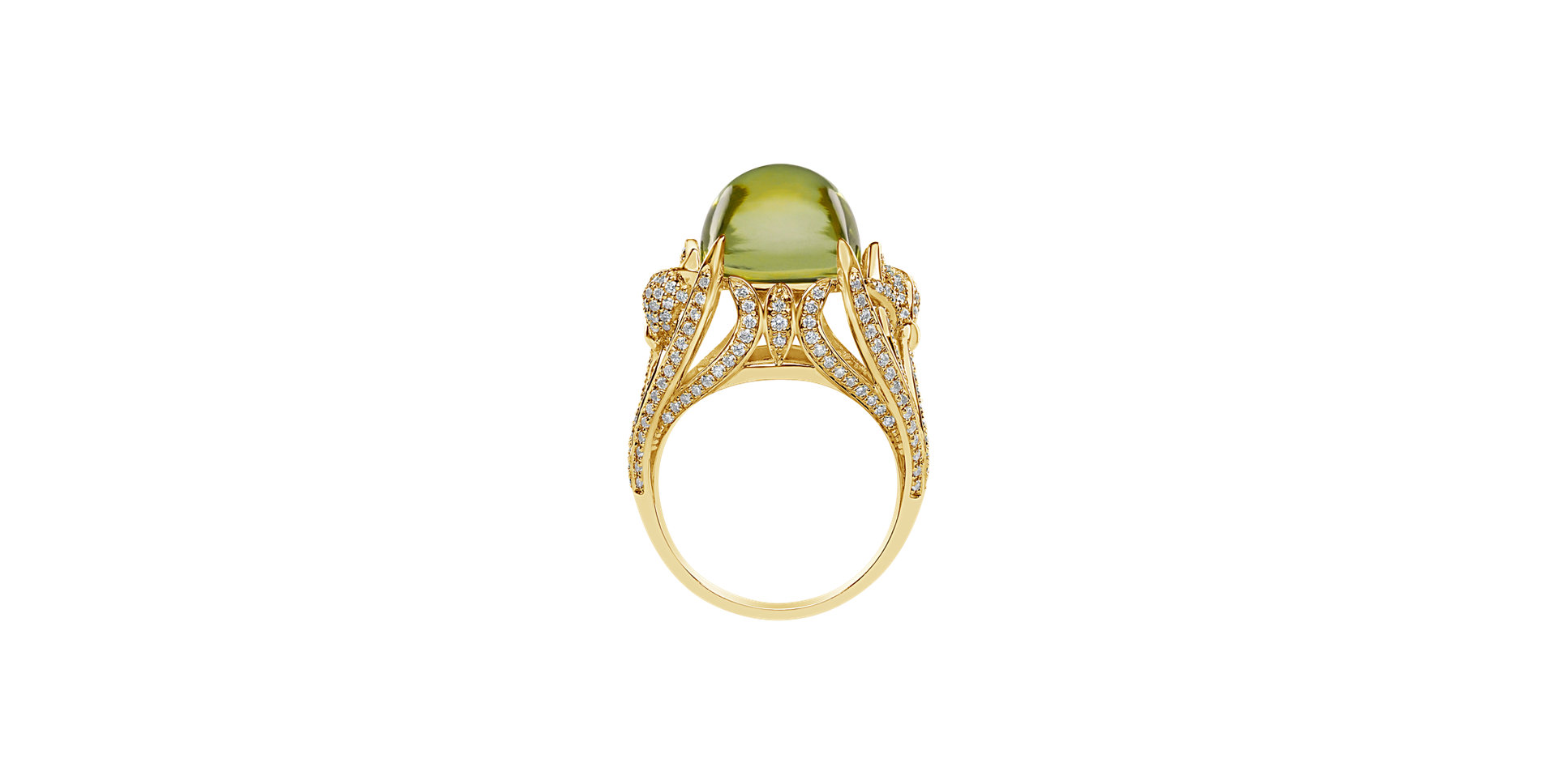 Diamond ring with Quartz Fascinating Ladyship