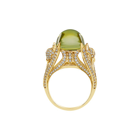 Diamond ring with Quartz Fascinating Ladyship