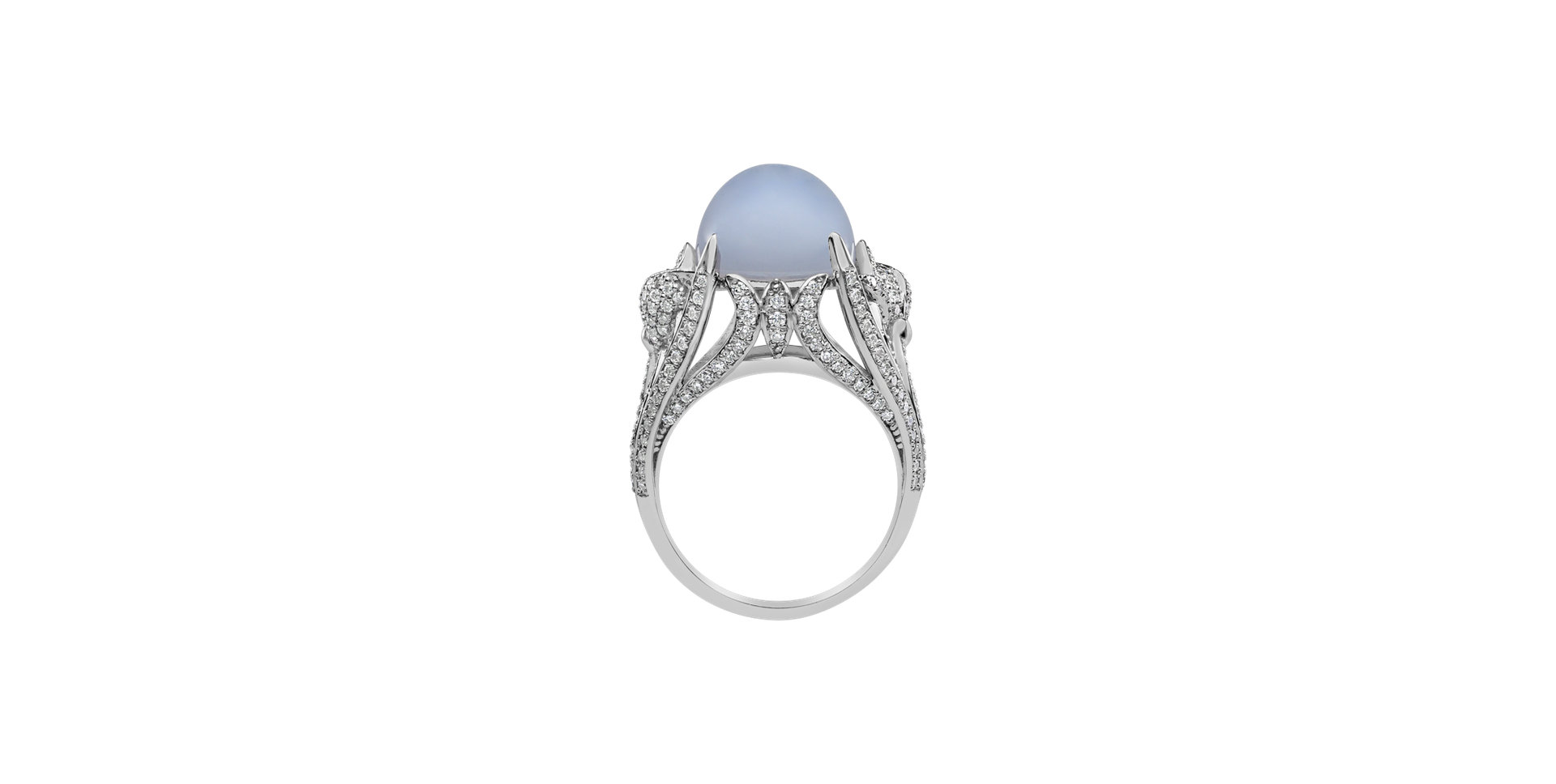 Diamond ring with Chalcedony Fascinating Ladyship