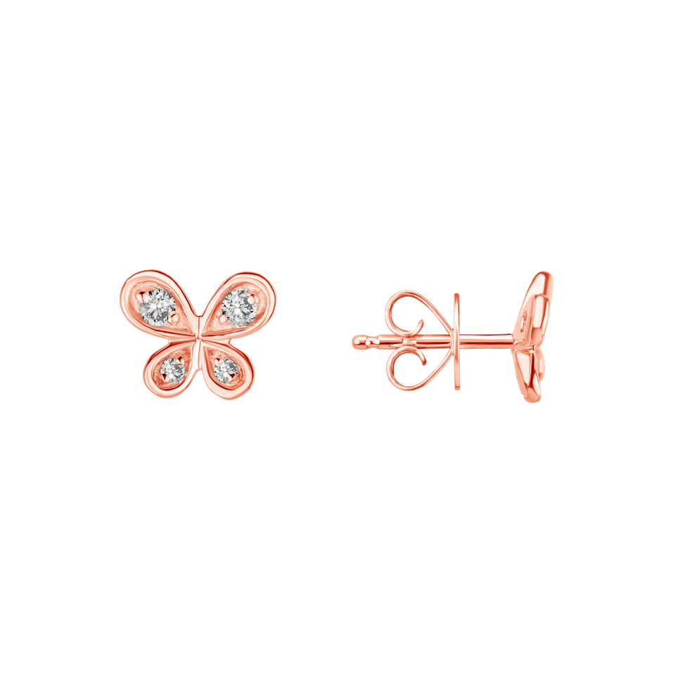 Diamond earrings Butterfly