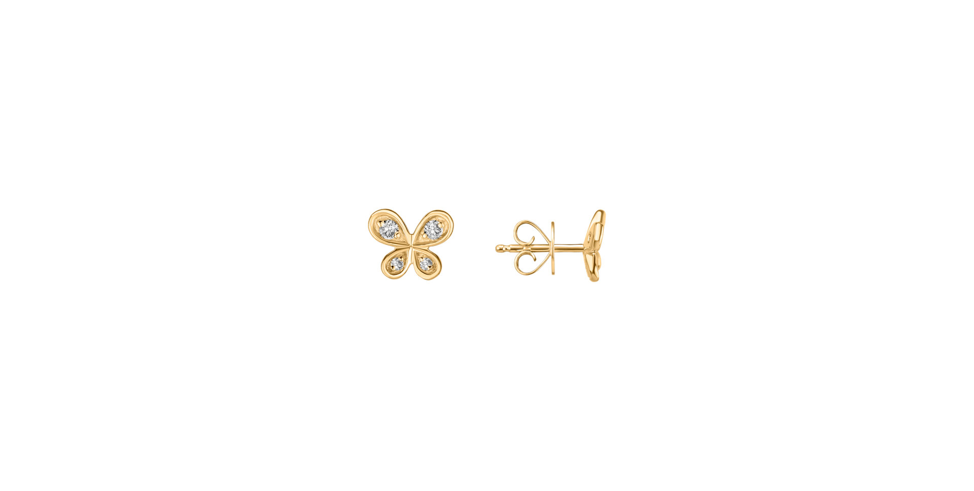 Diamond earrings Butterfly