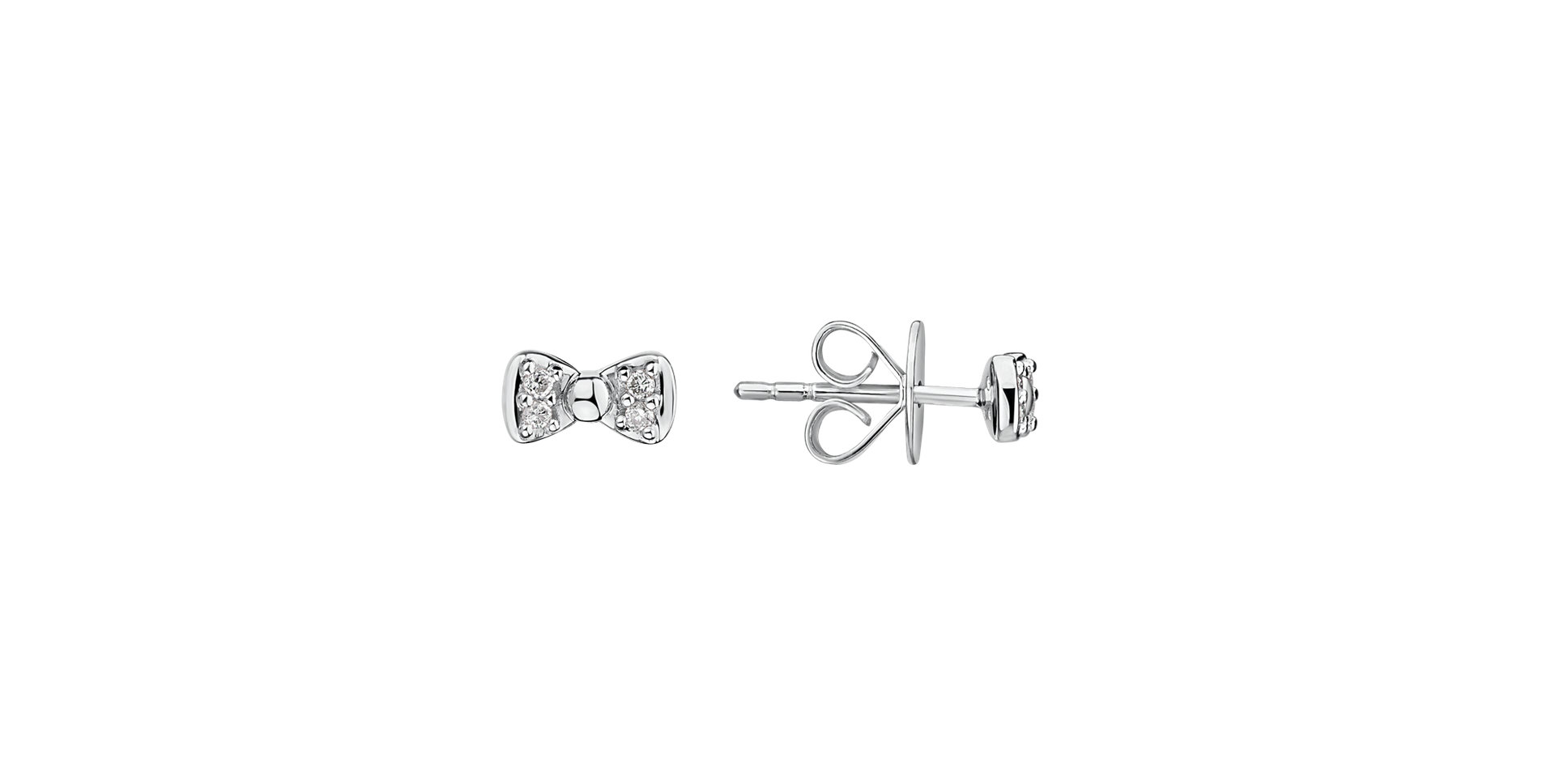 Diamond earrings Endless Bow