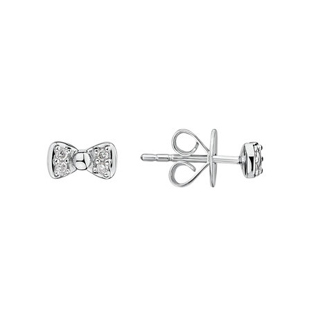 Diamond earrings Endless Bow