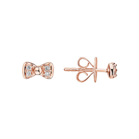Diamond earrings Endless Bow