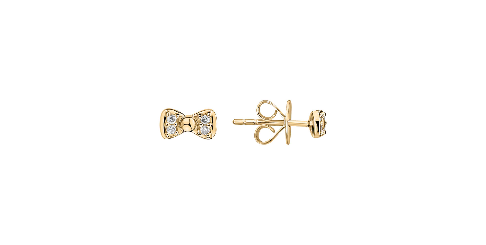Diamond earrings Endless Bow