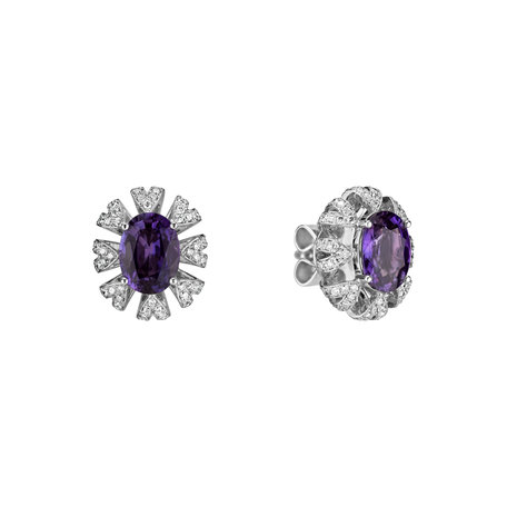Diamond earrings with Sapphire Layla