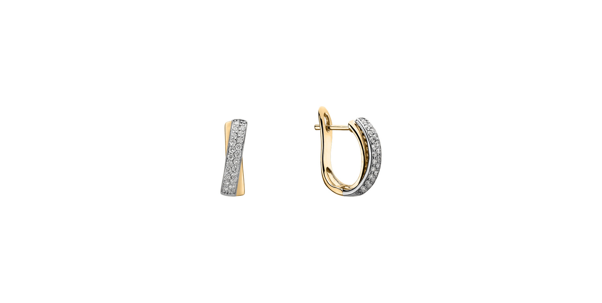 Diamond earrings Sparkling Mosaic