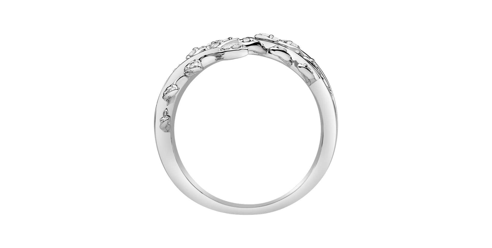 Diamond ring Luxury Leaves